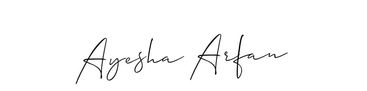 You can use this online signature creator to create a handwritten signature for the name Ayesha Arfan. This is the best online autograph maker. Ayesha Arfan signature style 2 images and pictures png