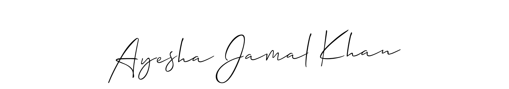Check out images of Autograph of Ayesha Jamal Khan name. Actor Ayesha Jamal Khan Signature Style. Allison_Script is a professional sign style online. Ayesha Jamal Khan signature style 2 images and pictures png