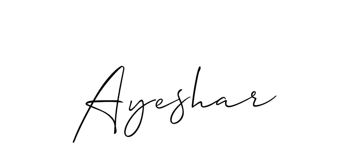 Ayeshar stylish signature style. Best Handwritten Sign (Allison_Script) for my name. Handwritten Signature Collection Ideas for my name Ayeshar. Ayeshar signature style 2 images and pictures png