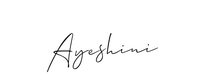 Make a beautiful signature design for name Ayeshini. Use this online signature maker to create a handwritten signature for free. Ayeshini signature style 2 images and pictures png