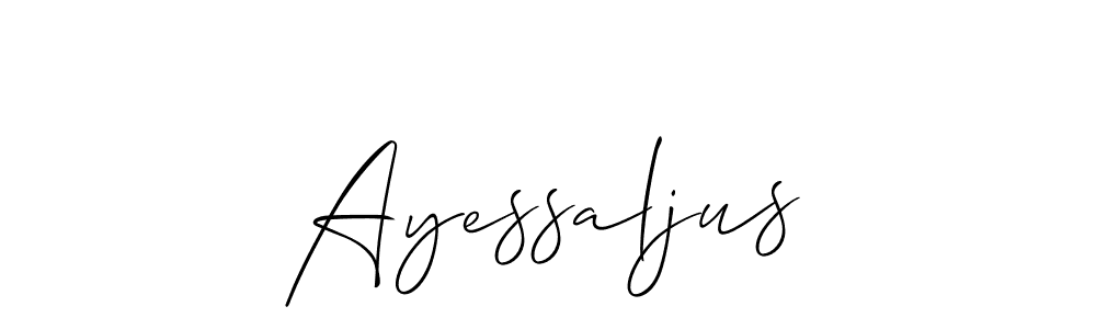 Ayessaljus stylish signature style. Best Handwritten Sign (Allison_Script) for my name. Handwritten Signature Collection Ideas for my name Ayessaljus. Ayessaljus signature style 2 images and pictures png