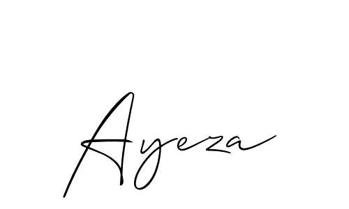 Also You can easily find your signature by using the search form. We will create Ayeza name handwritten signature images for you free of cost using Allison_Script sign style. Ayeza signature style 2 images and pictures png