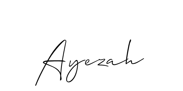 How to make Ayezah signature? Allison_Script is a professional autograph style. Create handwritten signature for Ayezah name. Ayezah signature style 2 images and pictures png