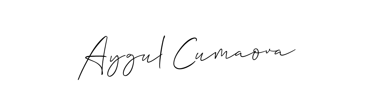 How to Draw Aygul Cumaova signature style? Allison_Script is a latest design signature styles for name Aygul Cumaova. Aygul Cumaova signature style 2 images and pictures png
