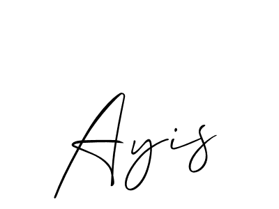 You should practise on your own different ways (Allison_Script) to write your name (Ayis) in signature. don't let someone else do it for you. Ayis signature style 2 images and pictures png