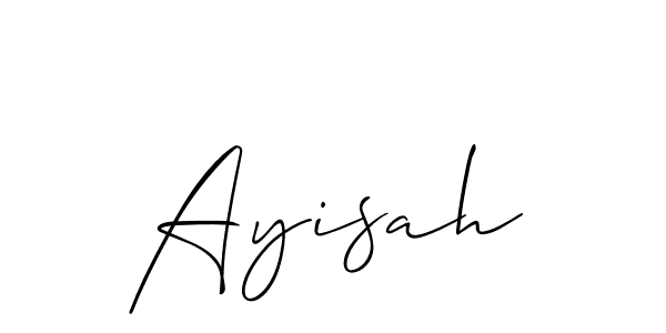 The best way (Allison_Script) to make a short signature is to pick only two or three words in your name. The name Ayisah include a total of six letters. For converting this name. Ayisah signature style 2 images and pictures png