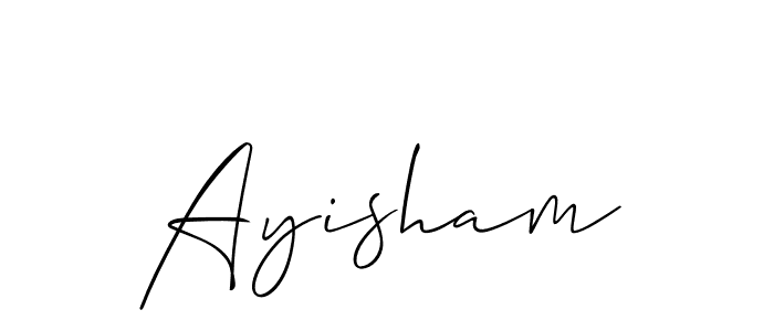 Allison_Script is a professional signature style that is perfect for those who want to add a touch of class to their signature. It is also a great choice for those who want to make their signature more unique. Get Ayisham name to fancy signature for free. Ayisham signature style 2 images and pictures png