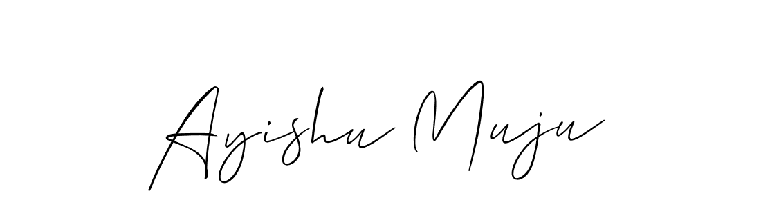 Here are the top 10 professional signature styles for the name Ayishu Muju. These are the best autograph styles you can use for your name. Ayishu Muju signature style 2 images and pictures png