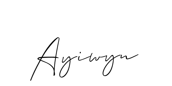 if you are searching for the best signature style for your name Ayiwyn. so please give up your signature search. here we have designed multiple signature styles  using Allison_Script. Ayiwyn signature style 2 images and pictures png