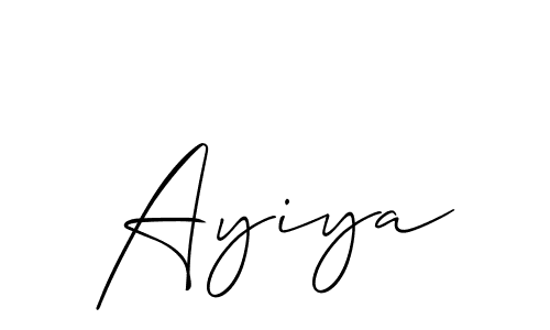 How to Draw Ayiya signature style? Allison_Script is a latest design signature styles for name Ayiya. Ayiya signature style 2 images and pictures png