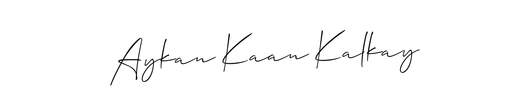 Make a beautiful signature design for name Aykan Kaan Kalkay. Use this online signature maker to create a handwritten signature for free. Aykan Kaan Kalkay signature style 2 images and pictures png