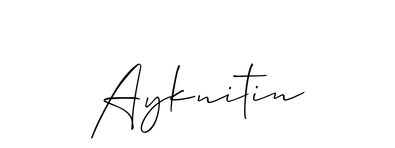 This is the best signature style for the Ayknitin name. Also you like these signature font (Allison_Script). Mix name signature. Ayknitin signature style 2 images and pictures png