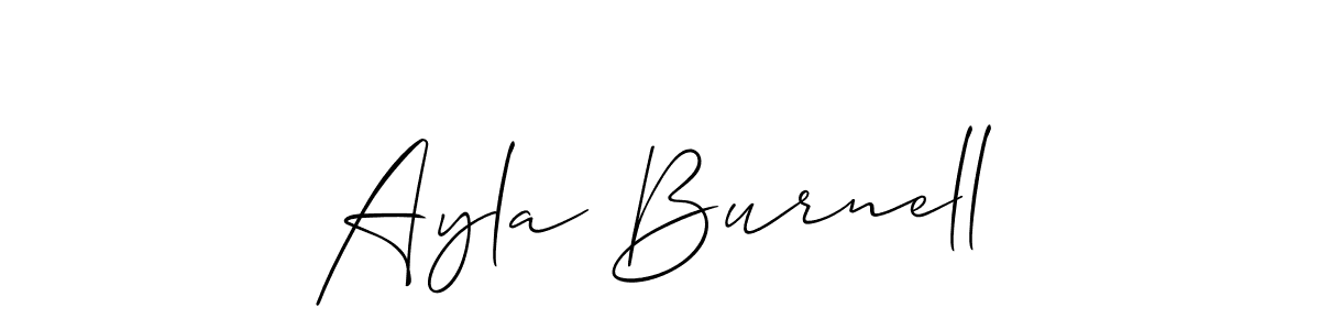 Also You can easily find your signature by using the search form. We will create Ayla Burnell name handwritten signature images for you free of cost using Allison_Script sign style. Ayla Burnell signature style 2 images and pictures png