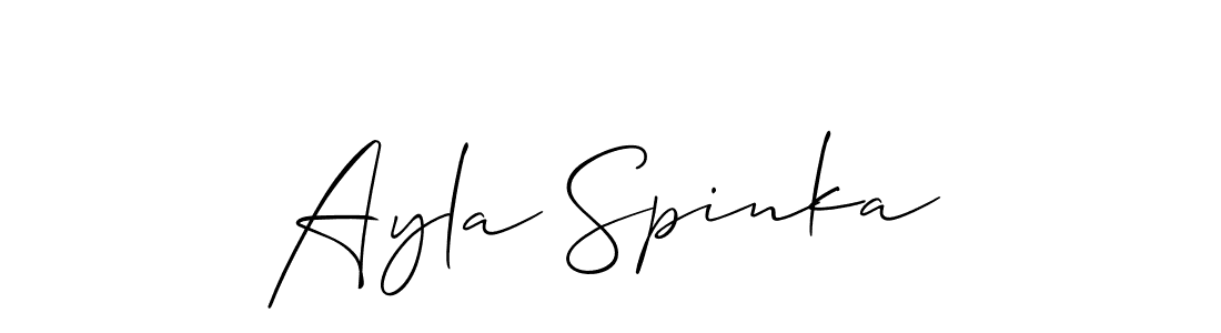 This is the best signature style for the Ayla Spinka name. Also you like these signature font (Allison_Script). Mix name signature. Ayla Spinka signature style 2 images and pictures png