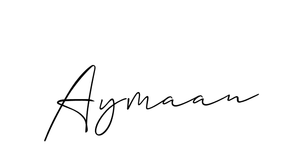 if you are searching for the best signature style for your name Aymaan. so please give up your signature search. here we have designed multiple signature styles  using Allison_Script. Aymaan signature style 2 images and pictures png