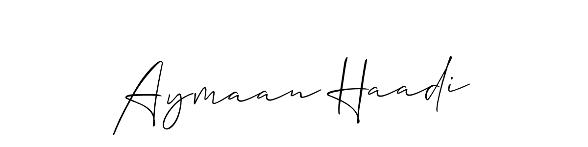 You can use this online signature creator to create a handwritten signature for the name Aymaan Haadi. This is the best online autograph maker. Aymaan Haadi signature style 2 images and pictures png