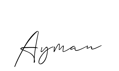 It looks lik you need a new signature style for name Ayman. Design unique handwritten (Allison_Script) signature with our free signature maker in just a few clicks. Ayman signature style 2 images and pictures png