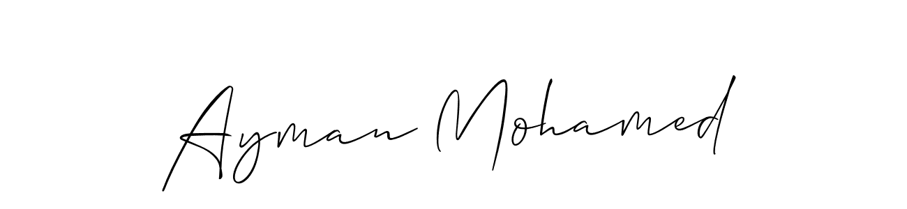 Also You can easily find your signature by using the search form. We will create Ayman Mohamed name handwritten signature images for you free of cost using Allison_Script sign style. Ayman Mohamed signature style 2 images and pictures png