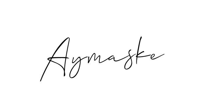 Create a beautiful signature design for name Aymaske. With this signature (Allison_Script) fonts, you can make a handwritten signature for free. Aymaske signature style 2 images and pictures png