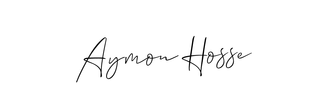 It looks lik you need a new signature style for name Aymon Hosse. Design unique handwritten (Allison_Script) signature with our free signature maker in just a few clicks. Aymon Hosse signature style 2 images and pictures png