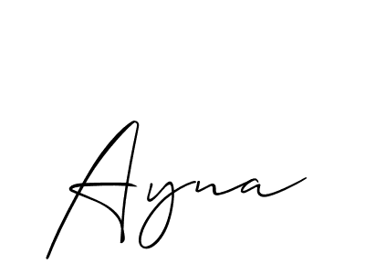 if you are searching for the best signature style for your name Ayna. so please give up your signature search. here we have designed multiple signature styles  using Allison_Script. Ayna signature style 2 images and pictures png