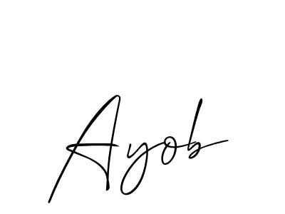 Also You can easily find your signature by using the search form. We will create Ayob name handwritten signature images for you free of cost using Allison_Script sign style. Ayob signature style 2 images and pictures png