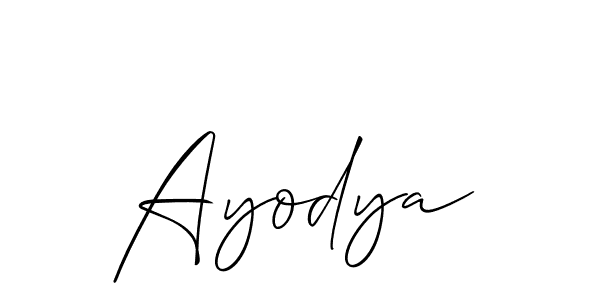 Make a beautiful signature design for name Ayodya. Use this online signature maker to create a handwritten signature for free. Ayodya signature style 2 images and pictures png