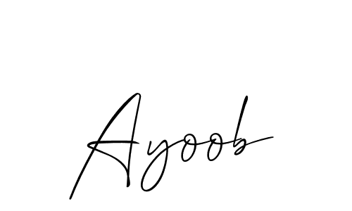 Best and Professional Signature Style for Ayoob. Allison_Script Best Signature Style Collection. Ayoob signature style 2 images and pictures png