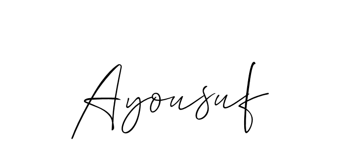 It looks lik you need a new signature style for name Ayousuf. Design unique handwritten (Allison_Script) signature with our free signature maker in just a few clicks. Ayousuf signature style 2 images and pictures png