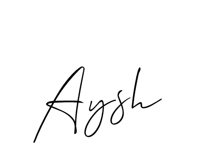 Similarly Allison_Script is the best handwritten signature design. Signature creator online .You can use it as an online autograph creator for name Aysh. Aysh signature style 2 images and pictures png