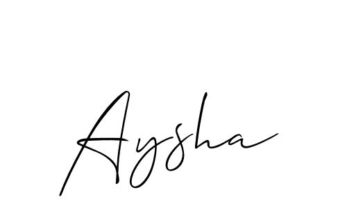 Allison_Script is a professional signature style that is perfect for those who want to add a touch of class to their signature. It is also a great choice for those who want to make their signature more unique. Get Aysha name to fancy signature for free. Aysha signature style 2 images and pictures png