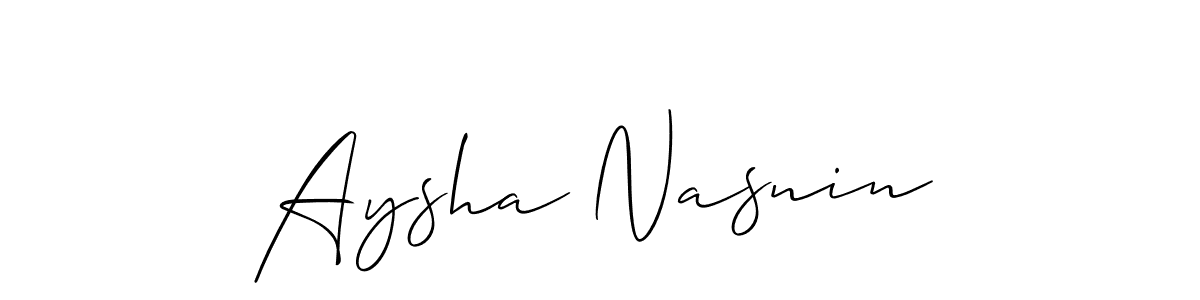 You can use this online signature creator to create a handwritten signature for the name Aysha Nasnin. This is the best online autograph maker. Aysha Nasnin signature style 2 images and pictures png