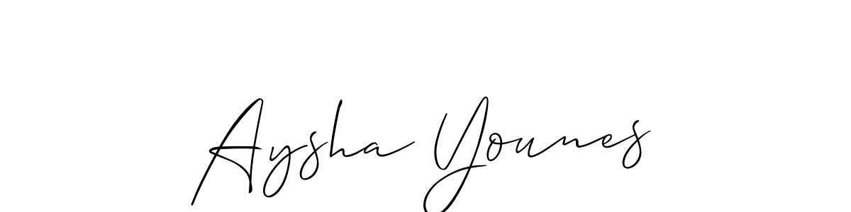 Here are the top 10 professional signature styles for the name Aysha Younes. These are the best autograph styles you can use for your name. Aysha Younes signature style 2 images and pictures png