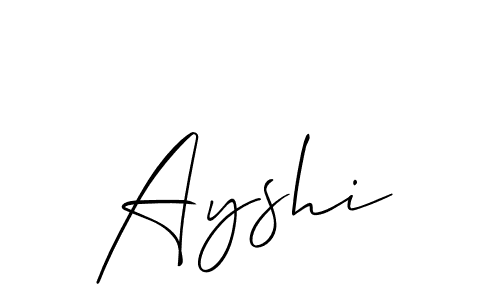 if you are searching for the best signature style for your name Ayshi. so please give up your signature search. here we have designed multiple signature styles  using Allison_Script. Ayshi signature style 2 images and pictures png