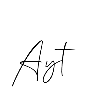 The best way (Allison_Script) to make a short signature is to pick only two or three words in your name. The name Ayt include a total of six letters. For converting this name. Ayt signature style 2 images and pictures png