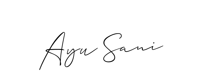 Check out images of Autograph of Ayu Sani name. Actor Ayu Sani Signature Style. Allison_Script is a professional sign style online. Ayu Sani signature style 2 images and pictures png
