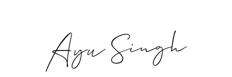 This is the best signature style for the Ayu Singh name. Also you like these signature font (Allison_Script). Mix name signature. Ayu Singh signature style 2 images and pictures png