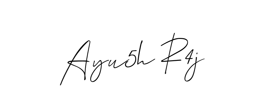 Similarly Allison_Script is the best handwritten signature design. Signature creator online .You can use it as an online autograph creator for name Ayu5h R4j. Ayu5h R4j signature style 2 images and pictures png