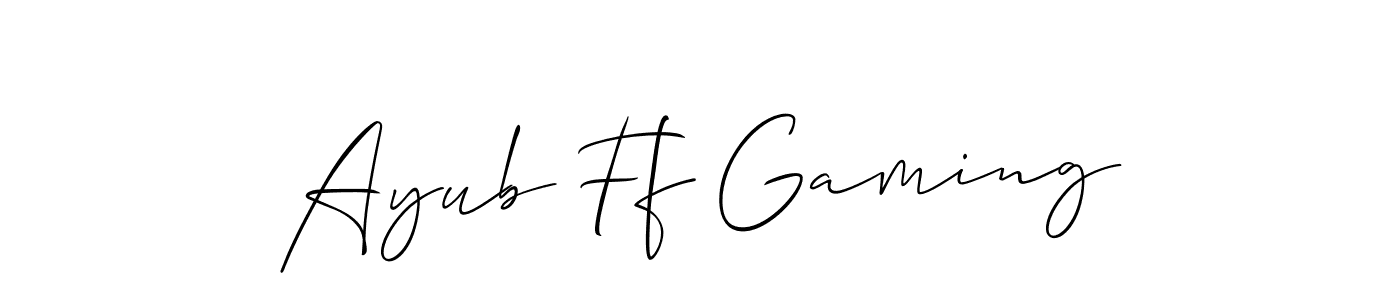 Make a beautiful signature design for name Ayub Ff Gaming. Use this online signature maker to create a handwritten signature for free. Ayub Ff Gaming signature style 2 images and pictures png