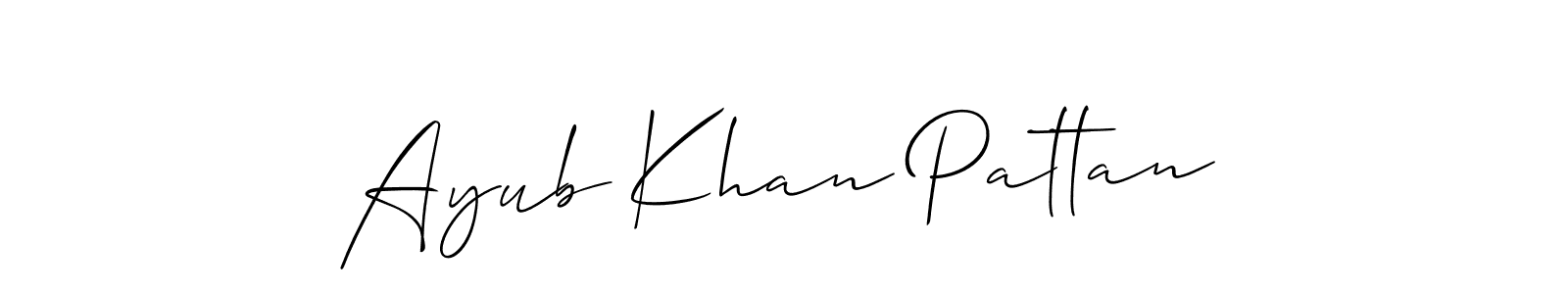 Once you've used our free online signature maker to create your best signature Allison_Script style, it's time to enjoy all of the benefits that Ayub Khan Pattan name signing documents. Ayub Khan Pattan signature style 2 images and pictures png