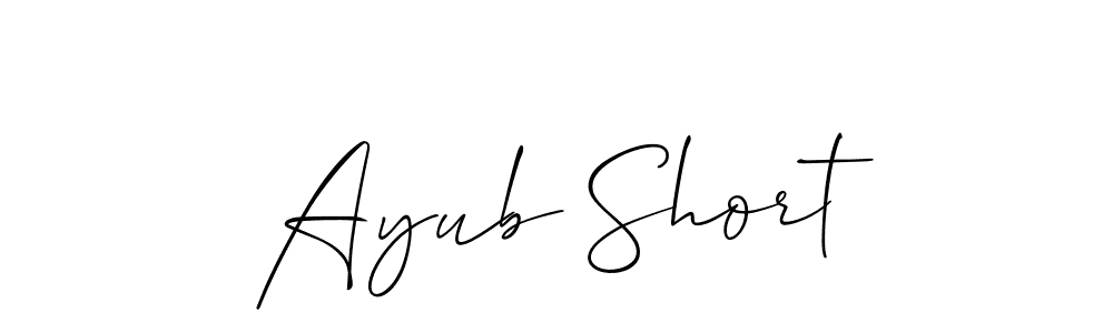 Make a beautiful signature design for name Ayub Short. Use this online signature maker to create a handwritten signature for free. Ayub Short signature style 2 images and pictures png