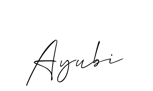 How to make Ayubi name signature. Use Allison_Script style for creating short signs online. This is the latest handwritten sign. Ayubi signature style 2 images and pictures png