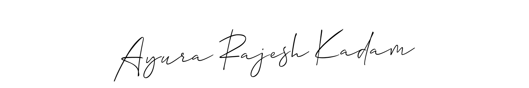 Make a short Ayura Rajesh Kadam signature style. Manage your documents anywhere anytime using Allison_Script. Create and add eSignatures, submit forms, share and send files easily. Ayura Rajesh Kadam signature style 2 images and pictures png