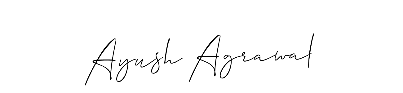 Allison_Script is a professional signature style that is perfect for those who want to add a touch of class to their signature. It is also a great choice for those who want to make their signature more unique. Get Ayush Agrawal name to fancy signature for free. Ayush Agrawal signature style 2 images and pictures png