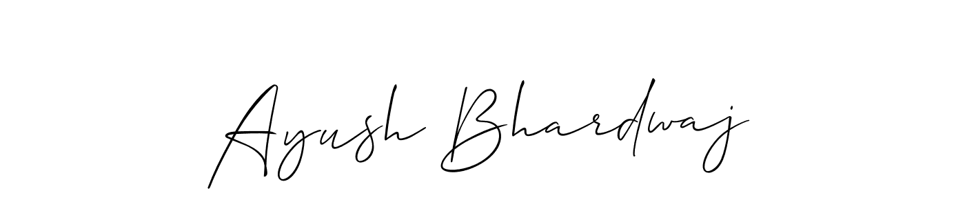 Ayush Bhardwaj stylish signature style. Best Handwritten Sign (Allison_Script) for my name. Handwritten Signature Collection Ideas for my name Ayush Bhardwaj. Ayush Bhardwaj signature style 2 images and pictures png