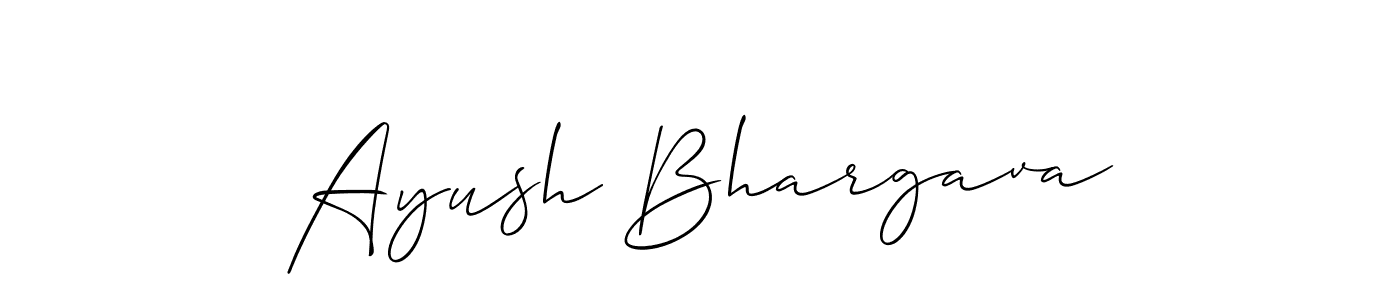 Ayush Bhargava stylish signature style. Best Handwritten Sign (Allison_Script) for my name. Handwritten Signature Collection Ideas for my name Ayush Bhargava. Ayush Bhargava signature style 2 images and pictures png