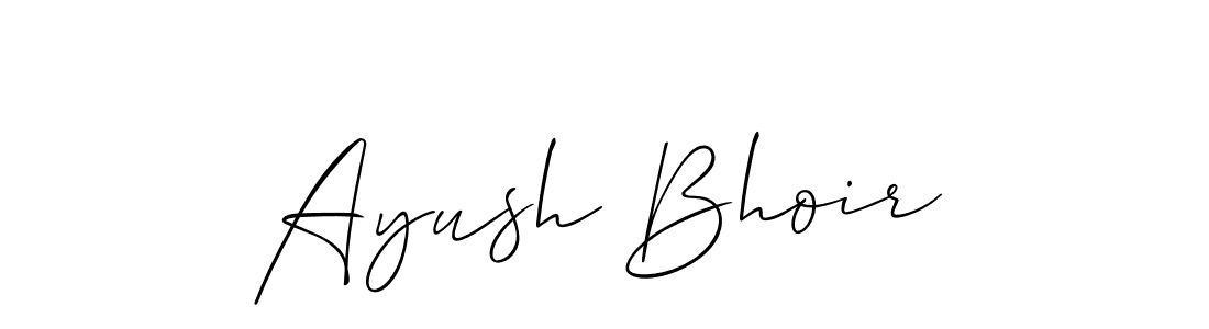 Make a beautiful signature design for name Ayush Bhoir. With this signature (Allison_Script) style, you can create a handwritten signature for free. Ayush Bhoir signature style 2 images and pictures png