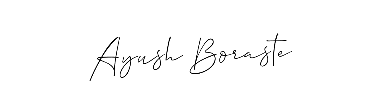 Make a beautiful signature design for name Ayush Boraste. Use this online signature maker to create a handwritten signature for free. Ayush Boraste signature style 2 images and pictures png