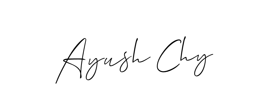 Make a beautiful signature design for name Ayush Chy. Use this online signature maker to create a handwritten signature for free. Ayush Chy signature style 2 images and pictures png