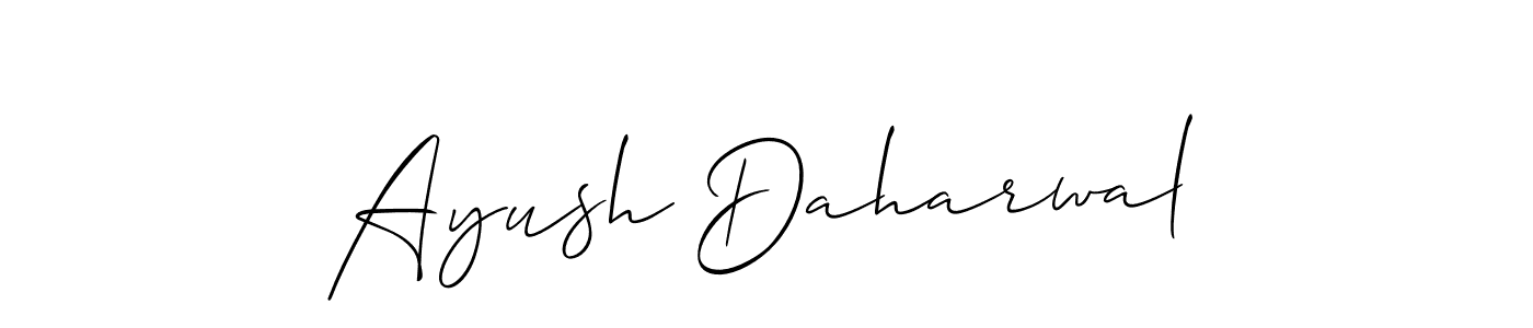 Create a beautiful signature design for name Ayush Daharwal. With this signature (Allison_Script) fonts, you can make a handwritten signature for free. Ayush Daharwal signature style 2 images and pictures png